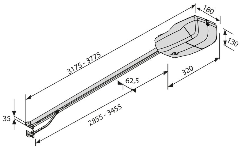 Automatizare usa garaj - BFT Tiziano 3620